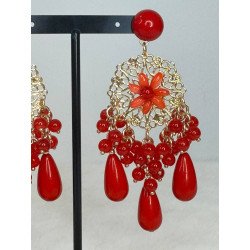 Pendientes Lágrimas Rojo | Pendientes Rojo | Pendientes Mujer