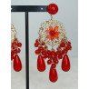 Pendientes Lágrimas Rojo | Pendientes Rojo | Pendientes Mujer