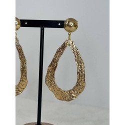 Pendiente Óvalo Dorado | Pendiente Dorado | Pendiente Mujer