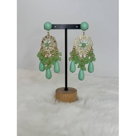 Pendientes Lágrimas Verde Agua | Pendientes Verde Agua| Pendientes Mujer