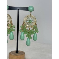 Pendientes Lágrimas Verde Agua | Pendientes Verde Agua| Pendientes Mujer