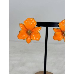 Pendiente Flor Naranja | Pendiente Flor | Pendiente Mujer