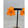 Pendiente Flor Naranja | Pendiente Flor | Pendiente Mujer
