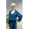 Blusa Bombacha India Azul | Blusa Bombacha | Blusa Mujer