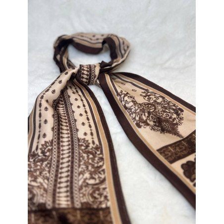 Pañuelo Estampado Marrón | Pañuelo Mujer