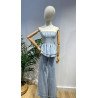 Top Rayas Celeste | Top Rayas | Top Mujer