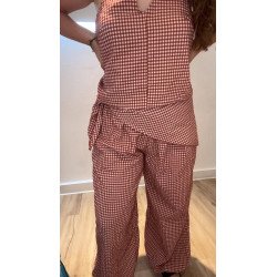 Conjunto Vichy Lazada | Conjunto Pantalón | Conjunto Mujer
