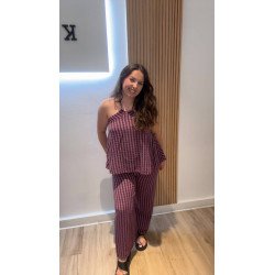 Conjunto Pico Burdeos | Conjunto Blusa | Conjunto Mujer