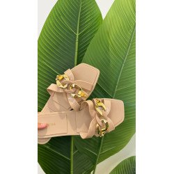 Chanclas Beige | Chanclas Mujer