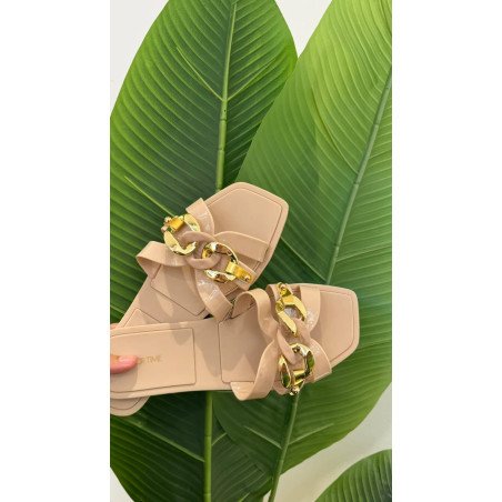 Chanclas Beige | Chanclas Mujer