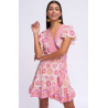 Vestido Cruzado Rosa | Vestido Corto | Vestido Mujer