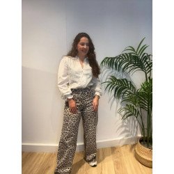 Pantalón Vaquero Leopardo | Pantalón Vaquero | Pantalón Mujer