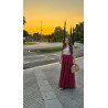 Vestido Griego Burdeos | Vestido Largo | Vestido Mujer