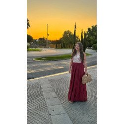 Vestido Griego Burdeos | Vestido Largo | Vestido Mujer