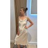 Vestido Lencero Beige | Vestido Lencero | Vestido Mujer