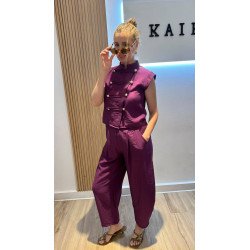 Conjunto Botón Buganvilla | Conjunto Dos Piezas | Conjunto Mujer