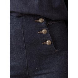 Vaquero Victorine | Vaquero Azul Marino | Vaquero Mujer
